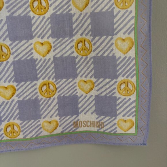 Vintage Moschino Peace + Hearts Scarf - Picture 6 of 9
